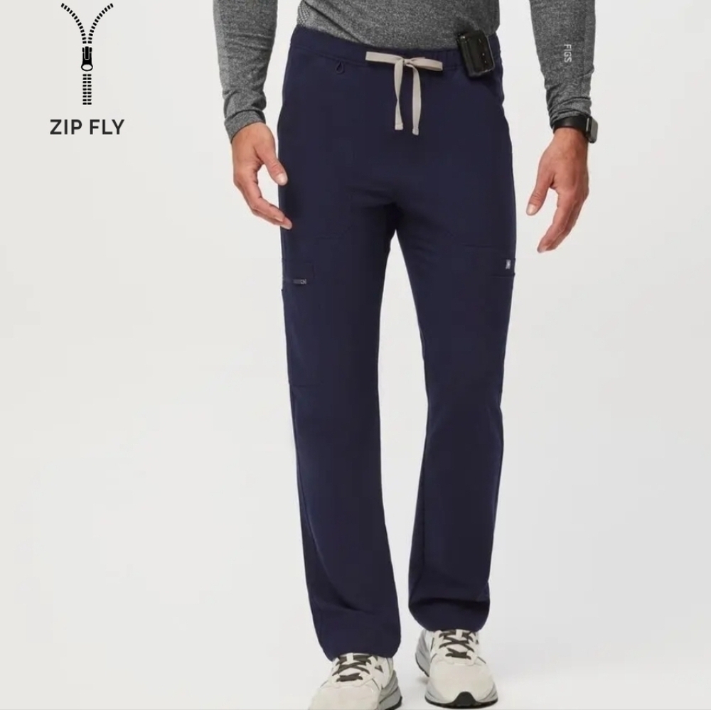 Figs Cairo Cargo Navy Blue Scrub Pants, XL